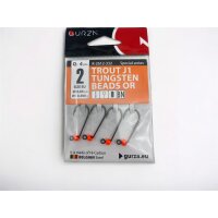 Gurza Tungsten Jighaken J1 (orange) Gr.2 / 0,50g