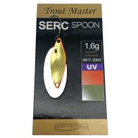 Trout Master SERC Spoon 1,6g #Golden Pumpkin UV