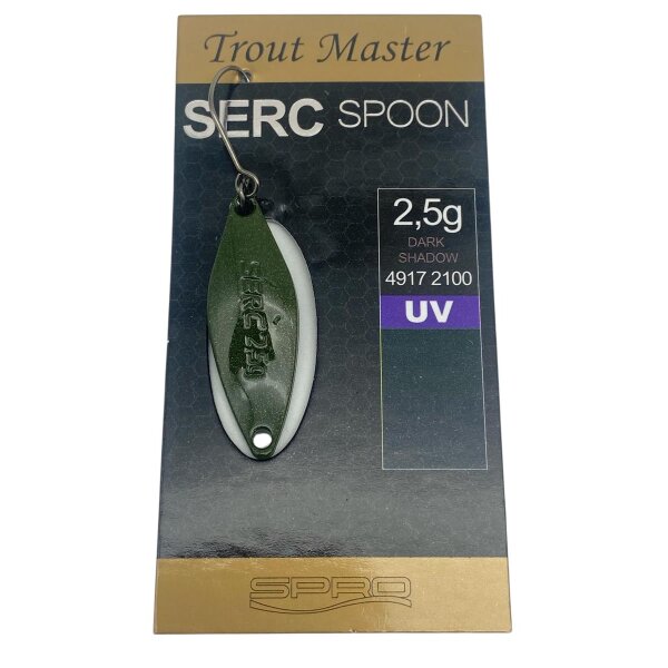 Trout Master SERC Spoon 2,5g #Dark Shadow UV