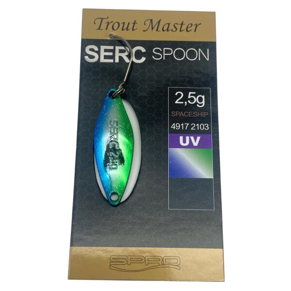 Trout Master SERC Spoon 2,5g #Spaceship UV