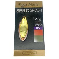 Trout Master SERC Spoon 2,5g #Golden Pumpkin UV