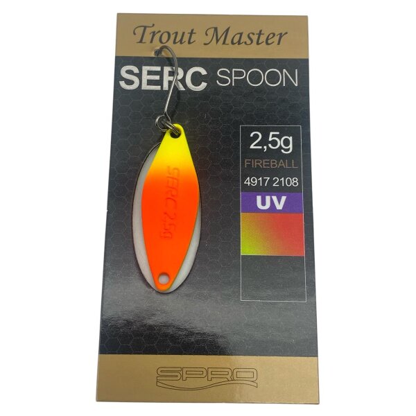 Trout Master SERC Spoon 2,5g #Fireball UV